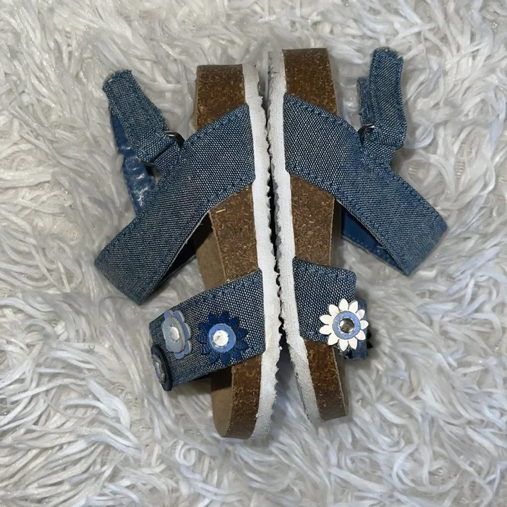 The Children’s Place Baby Girl’s Open Toe Ankle Strap Embellished Sandals 6/12M